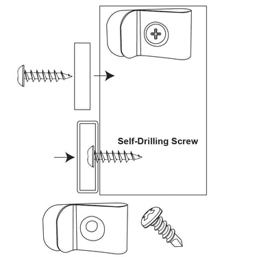 Net Clips (Steel) with Self Drilling Screws (Set of 70)